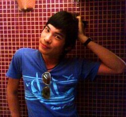 Shower in t-shirt