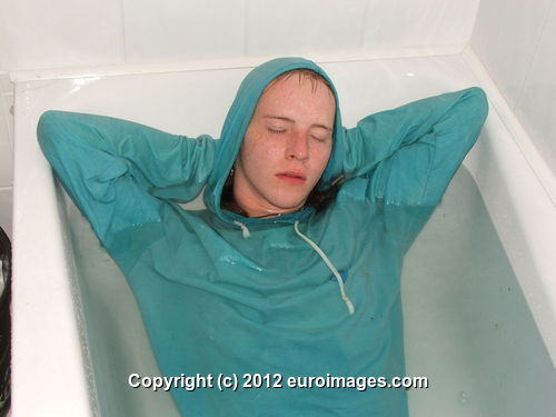 sleeping in the bath tub